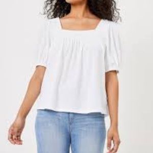 NWT LOFT Smocked top
